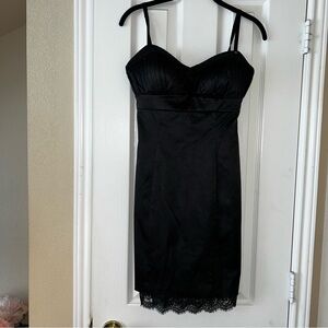 Guess Satin Black Mini Dress